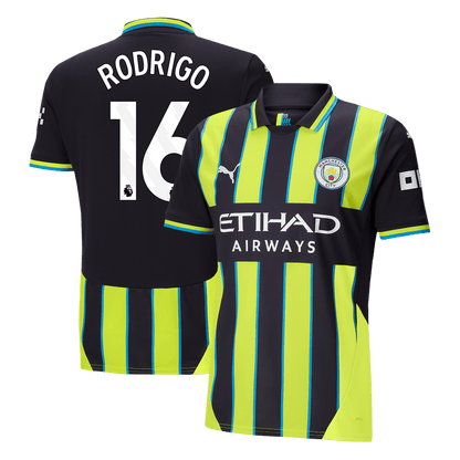RODRIGO #16 Manchester City Away  Soccer Jersey 2024/25 Top Dresy Shop