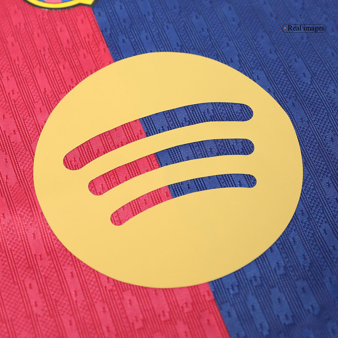 Player Version LEWANDOWSKI #9 Barcelona Home  Soccer Jersey 2024/25 - Spotify Logo Without Text Top Dresy Shop