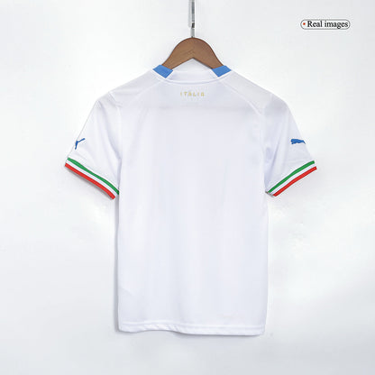 Kid's Italy Away  Soccer Jersey Kit(Jersey+Shorts) 2022 Top Dresy Shop