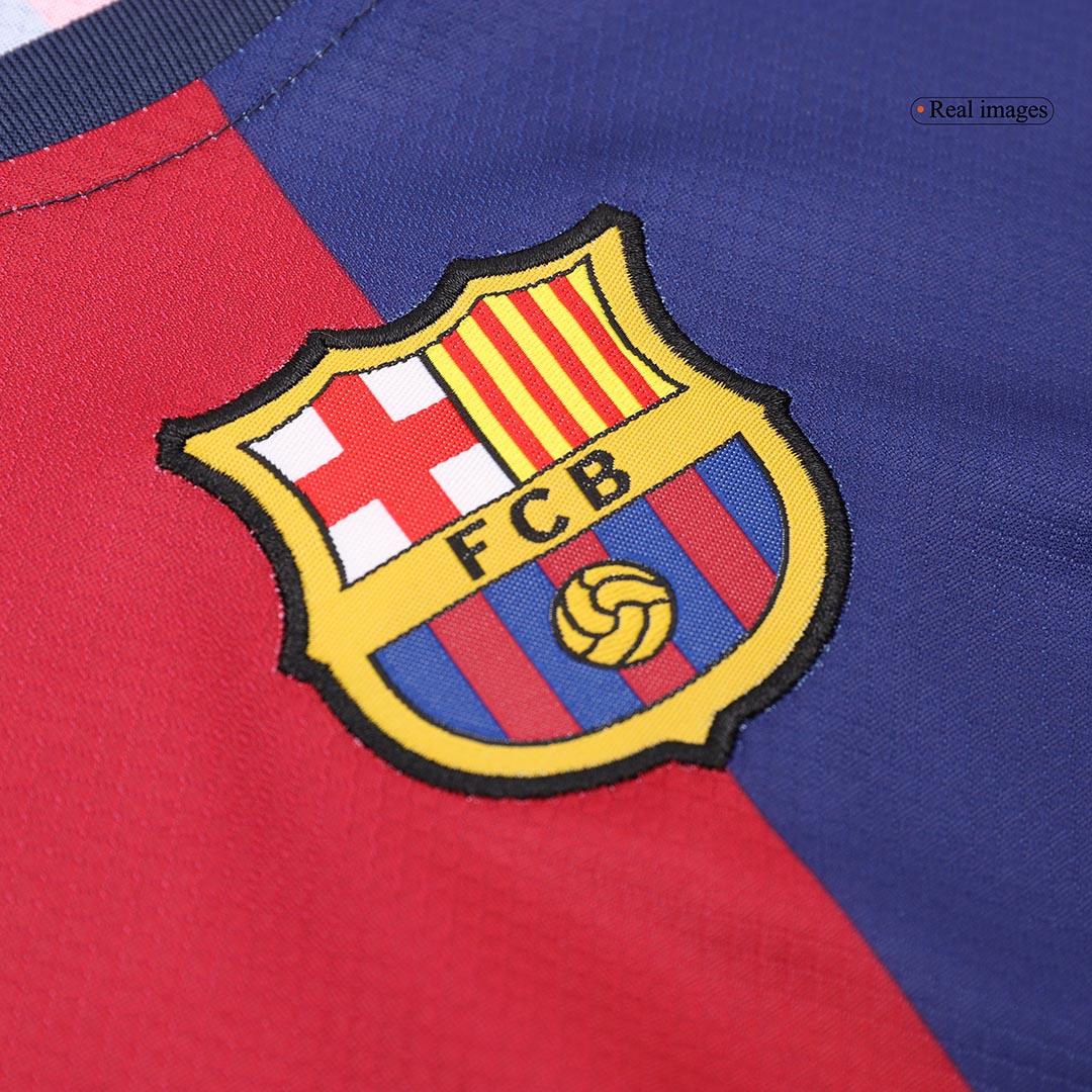 Kid's Barcelona Home  Soccer Jersey Kit(Jersey+Shorts+Socks) 2024/25 Top Dresy Shop