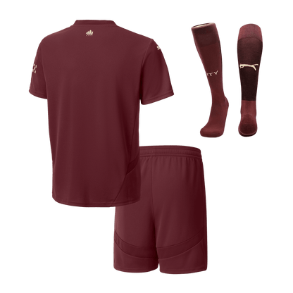 Kid's Manchester City Third Away  Soccer Jersey Kit(Jersey+Shorts+Socks) 2024/25 Top Dresy Shop