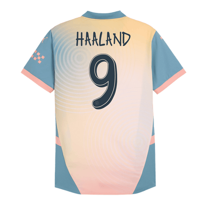 Player Version HAALAND #9 Manchester City Fourth Away  Soccer Jersey 2024/25- Definitely City (UCL) Top Dresy Shop