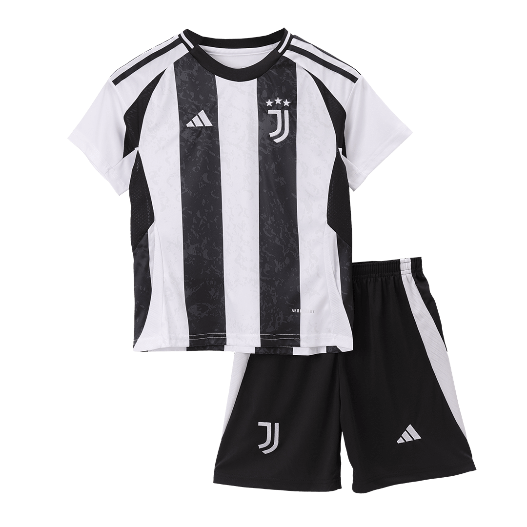 Kid's Juventus Home  Soccer Jersey Kit(Jersey+Shorts+Socks) 2024/25 Top Dresy Shop