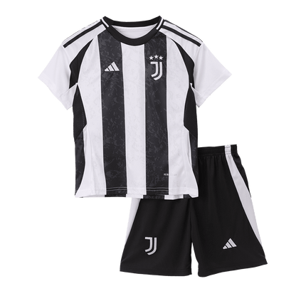 Kid's Juventus Home  Soccer Jersey Kit(Jersey+Shorts+Socks) 2024/25 Top Dresy Shop
