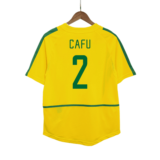 Retro CAFU #2 2002/03 Brazil Home  Soccer Jersey Top Dresy Shop