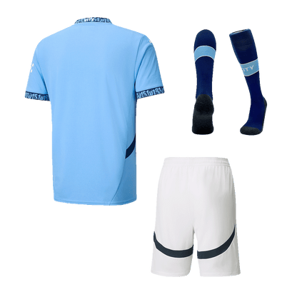 Manchester City Home  Soccer Jersey Kit(Jersey+Shorts+Socks) 2024/25 Top Dresy Shop