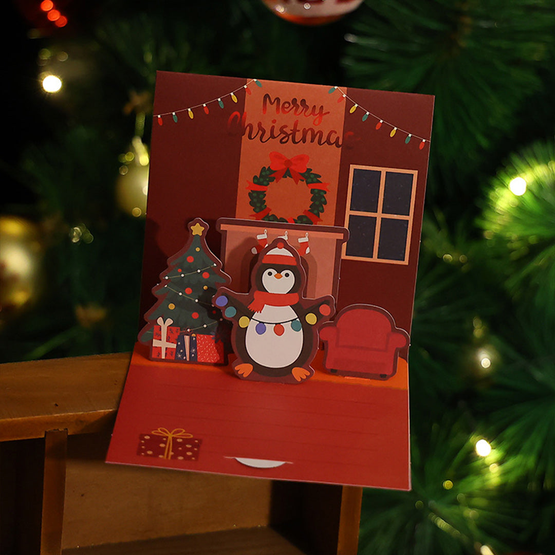 1 Pcs Random Style Personalized Christmas Greeting Card Top Dresy Shop