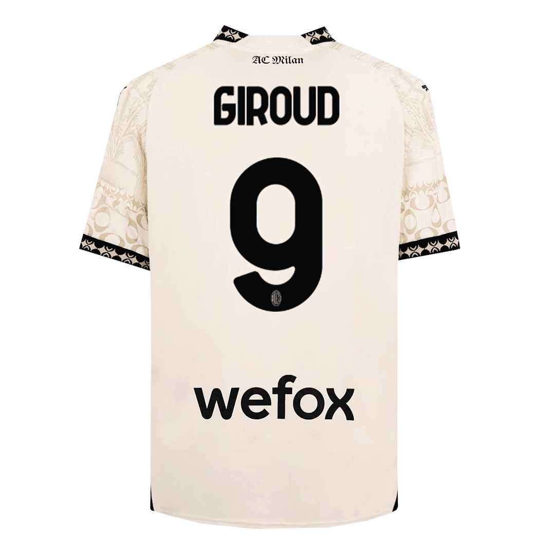 GIROUD #9 AC Milan X Pleasures Fourth Away  Soccer Jersey 2023/24 Top Dresy Shop