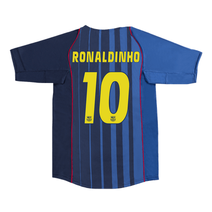 Retro RONALDINHO #10 2004/05 Barcelona Away  Soccer Jersey Top Dresy Shop