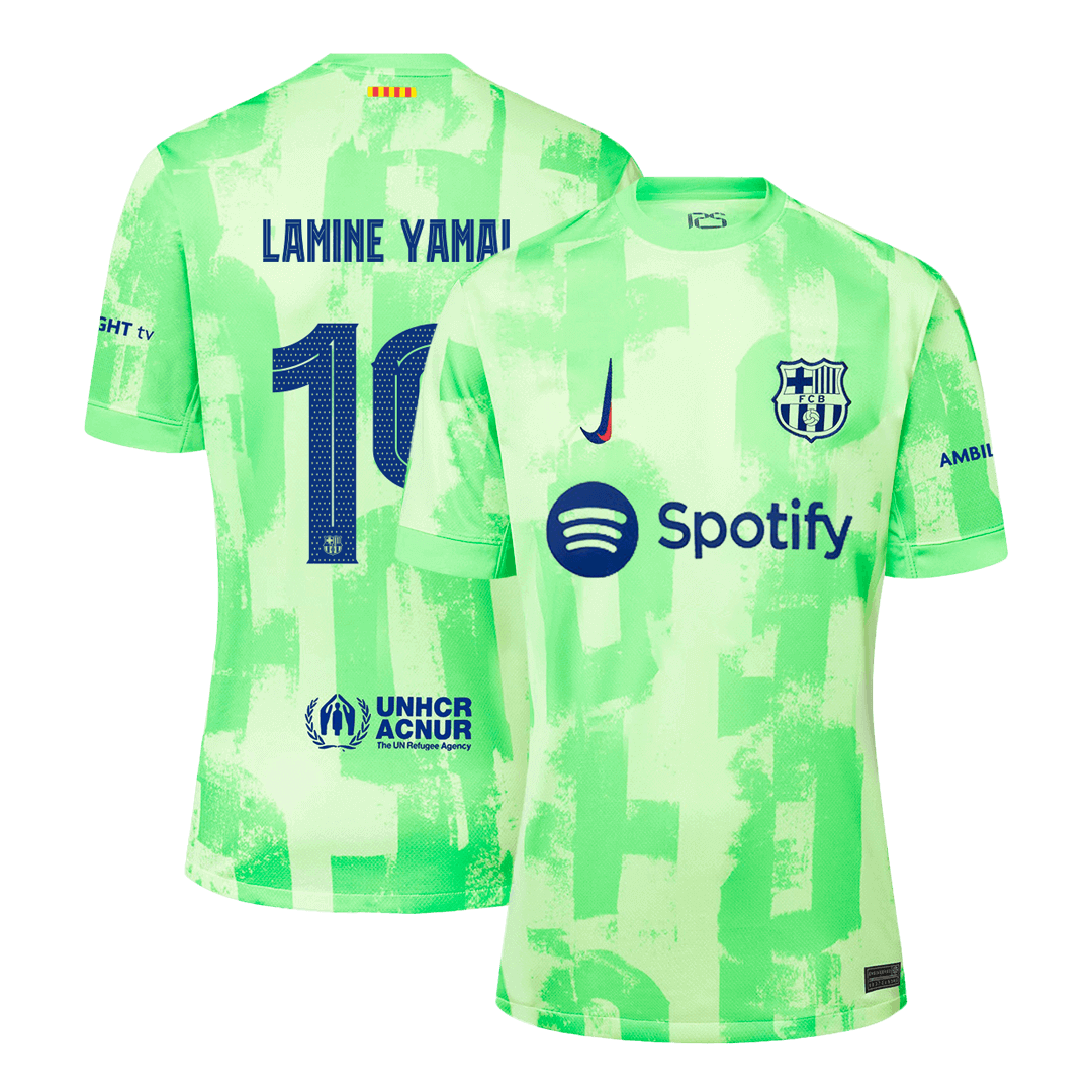 LAMINE YAMAL #19 Barcelona Third Away  Soccer Jersey 2024/25 - UCL Top Soccer Jerseys Store