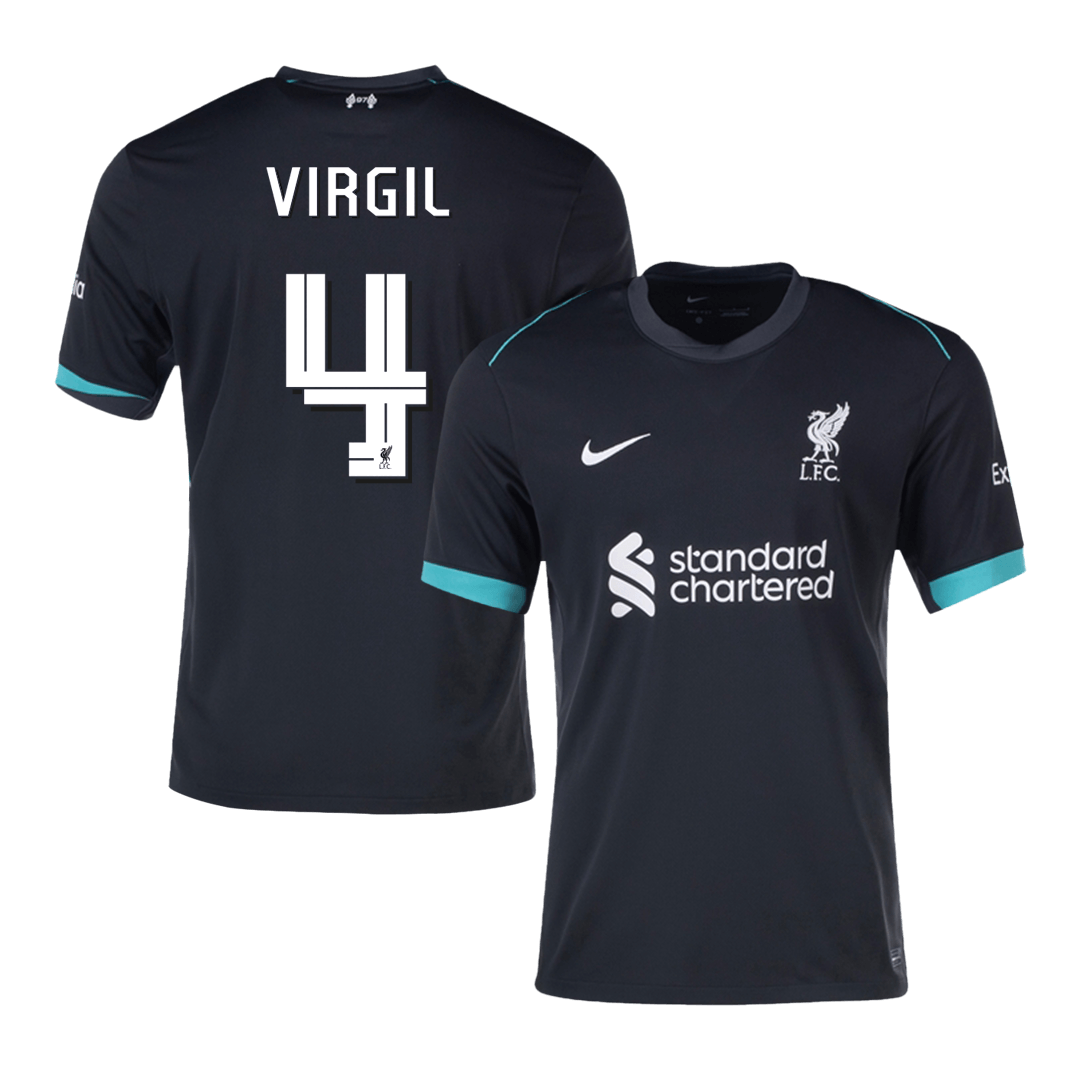 VIRGIL #4 Liverpool Away  Soccer Jersey 2024/25 - UCL Top Dresy Shop