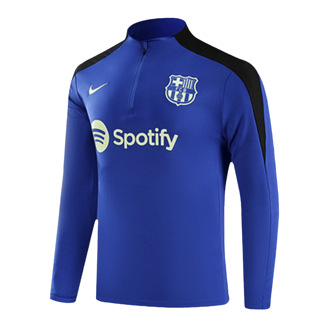 Kid's Barcelona Zipper Sweatshirt Kit(Top+Pants) 2024/25 Top Dresy Shop