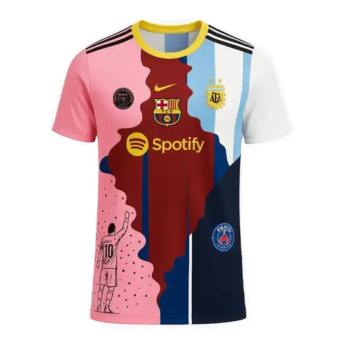 MESSI #10 All Team Tribute Dres – Limitovaná edice Fan Shirt (Barcelona, Paris Saint-Germain (PSG), Inter Miami a národní tým Argentiny.) 2025/26