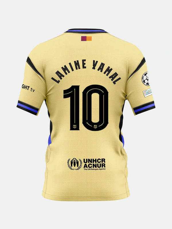 Player Version Barcelona LAMINE YAMAL #10 away jersey 25/26 topsoccerjerseys.com